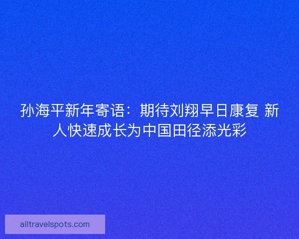 孙海平新年寄语：期待刘翔早日康复 新人快速成长为中国田径添光彩